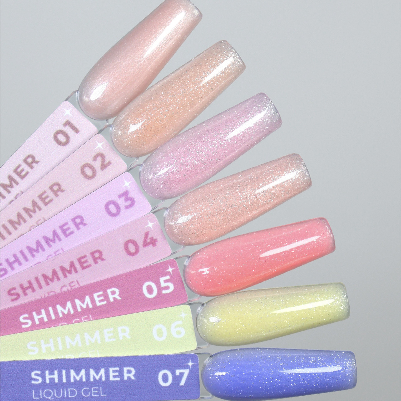 Жидкий гель Nik Nails Liquid SHIMMER, 15 гр