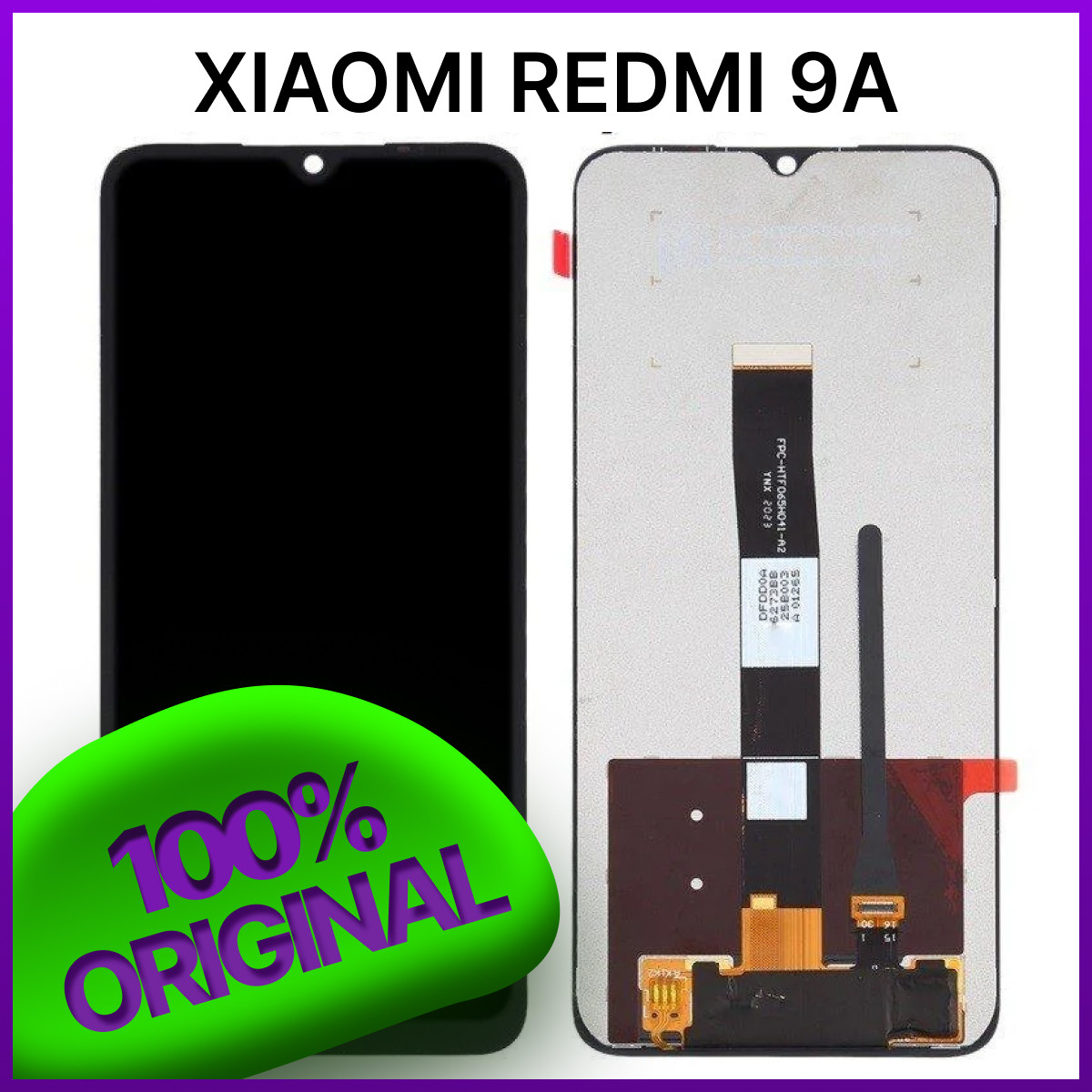 Экран Xiaomi Redmi 9A Original 100% c тачскрином, черный