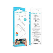 Дата-кабель BX105 Type-C to Lightning угловой штекер 1м. белый Borofone