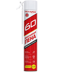 РЕАЛИСТ Пена монтажная REALIST Red 60л всесезонная 800 мл
