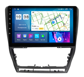 Магнитола для Skoda Octavia A5 2004-2013 (черная глянцевая со вставками) Parafar на Андроид 13.0 (4/64Gb, 4G)