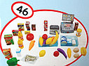 Набор для игры в магазин Супермаркет 32354 с корзинкой, продуктами, сканером, со светом и звуком, фото 2