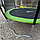 Батут SKYJUMP (скайджамп) MASTER green 312 cм (4 ноги) с защитной сеткой и лестницей, фото 3