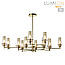 Потолочная люстра на штанге Lumion Madonna 6554/12C бронза/коньячный/металл/стекло E14 12*40W 220V, фото 7