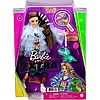 Кукла Barbie Экстра Doll in Rainbow Dress GYJ78, фото 5