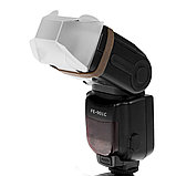 Отражатель Falcon Eyes SR-CA kit с рассеив. и сот. нас. для накамер. вспышки, фото 2
