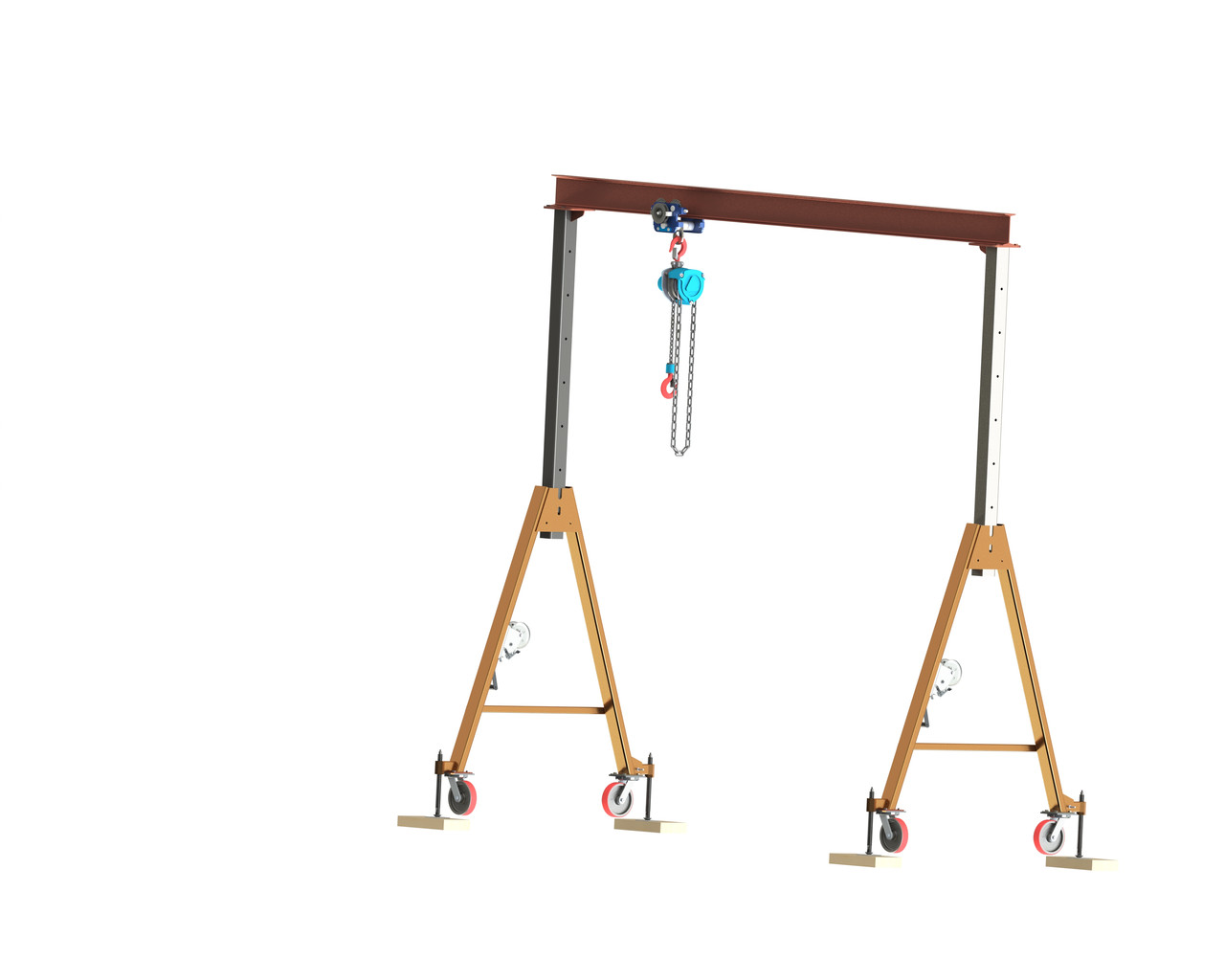 Однобалочный козловой кран 1т, 2т, 3 т, 5 тонн.