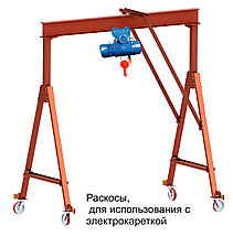 Однобалочный козловой кран 1т, 2т, 3 т, 5 тонн., фото 3