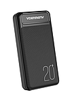 PowerBank VDENMENV DP10 20000mAh черный (Вход: Micro-USB/Type-C: 5V/2A.Выход: USB  1/2:2.1A)