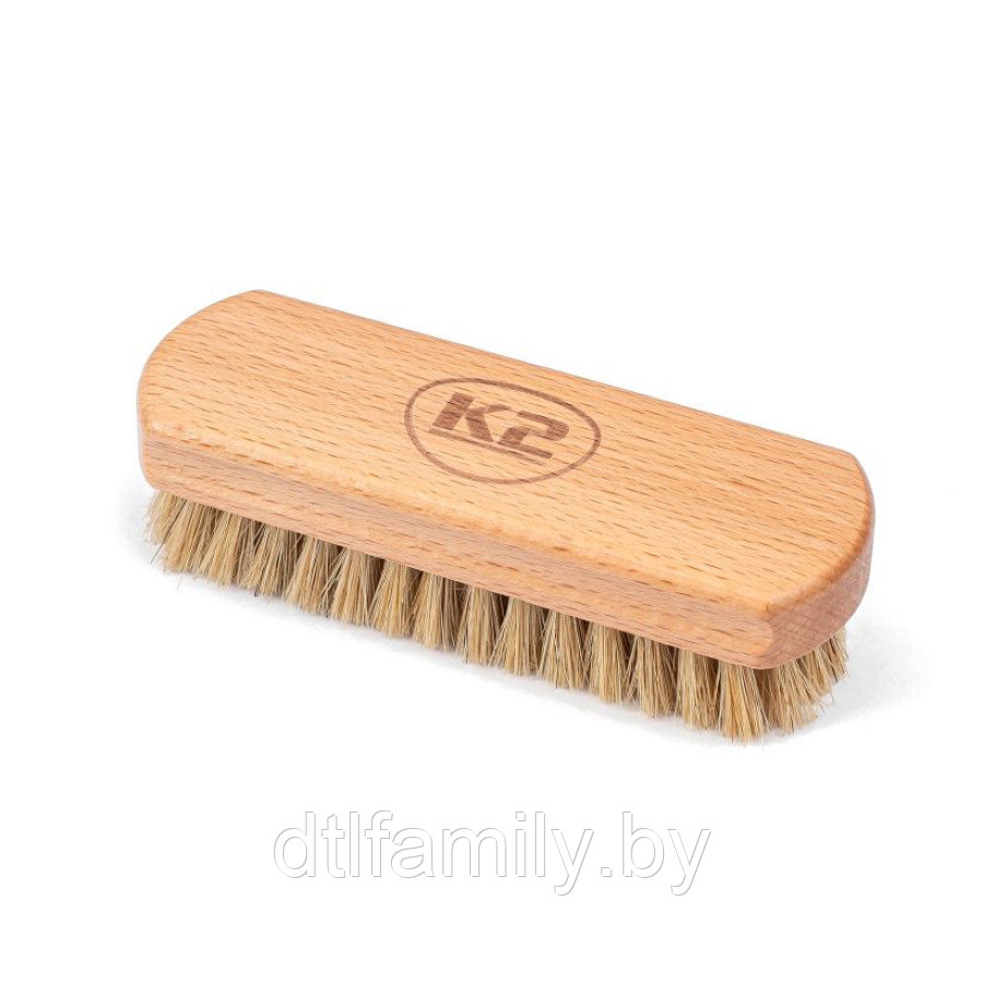 Щетка K2 Auron Brush Soft – мягкая натуральная щетина для бережной чистки кожи и ткани в авто и доме