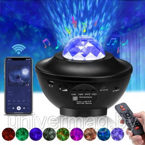 Музыкальный проектор ночник звездного неба  Starry Projector Light (10 световых режимов