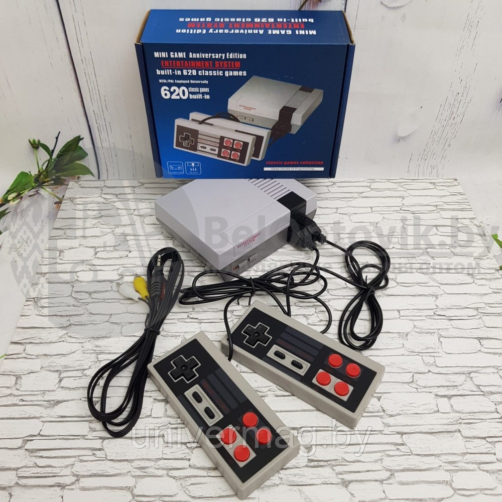 Игровая приставка Entertainment system Денди мини 620 игр (Dendy 8-bit Mini Game Anniversary) - фото 2 - id-p233322985