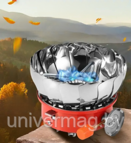 Портативная туристическая ветрозащитная газовая плита - горелка Windproof camping stove CS-102XL