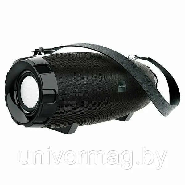 Колонка портативная Borofone BR14, Sports, пластик, Bluetooth, TF, AUX, USB, цвет: черный