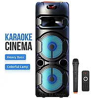 Беспроводная Bluetooth колонка напольная Sing-e, микрофон, ZQS-8220