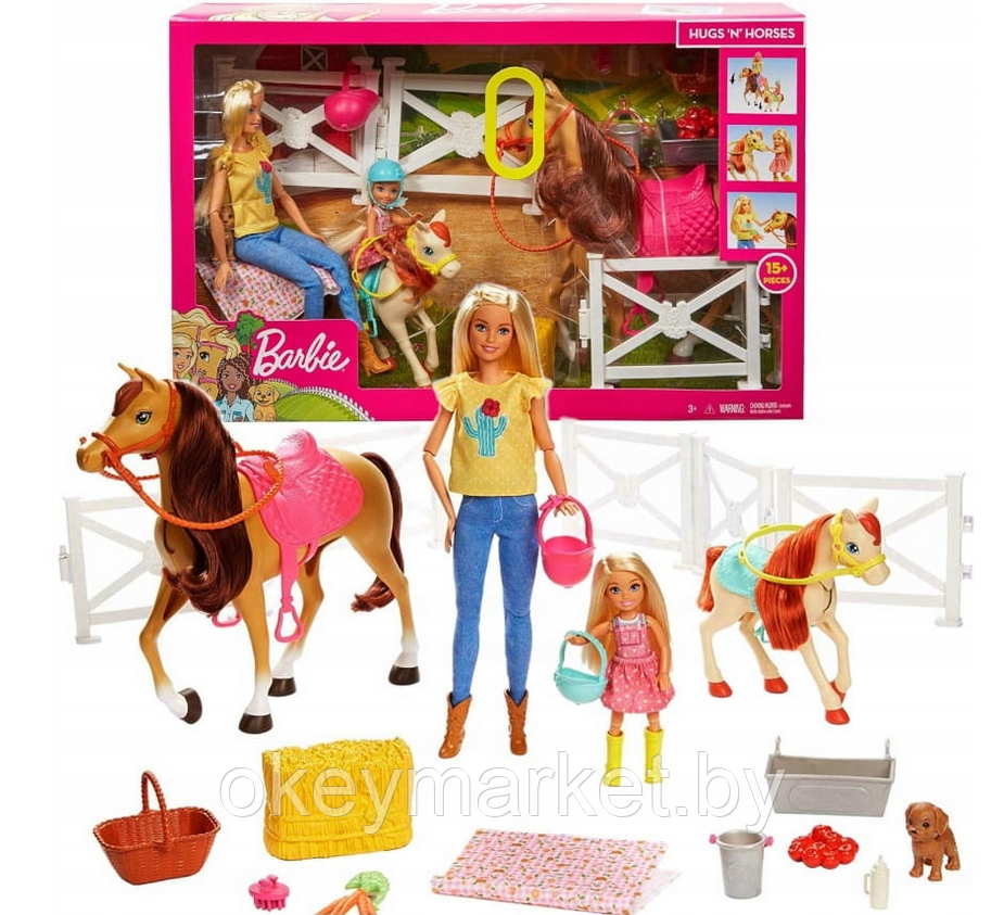 Игровой набор Barbie Челси и любимые лошадки FXH15, фото 2