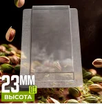 Форма пластиковая плитка гладкая для Дубайского шоколада 23мм