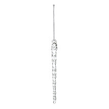 Набор ёлочных украшений Fancy icicles из коллекции New Year Essential, 6 шт., фото 2