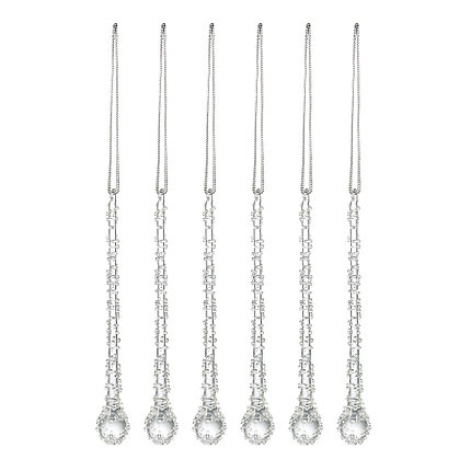 Набор ёлочных украшений Icy sparkles из коллекции New Year Essential, 6 шт., фото 2