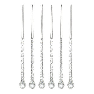 Набор ёлочных украшений Icy sparkles из коллекции New Year Essential, 6 шт.