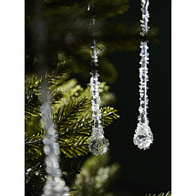 Набор ёлочных украшений Icy sparkles из коллекции New Year Essential, 6 шт., фото 3