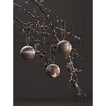 Набор елочных шаров из папье-маше Zero waste из коллекции New Year Essential, 3 шт., фото 2