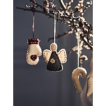 Набор елочных украшений из фетра Felts mood из коллекции New Year Essential, фото 2