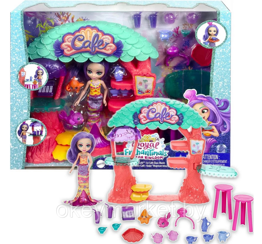 Игровой набор Mattel Enchantimals Кафе Морская пещера с русалочкой Мартиной HCF86, фото 2