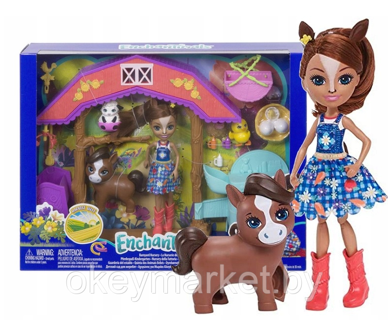 Игровой набор Mattel Enchantimals Детский сад на ферме GJX23, фото 2