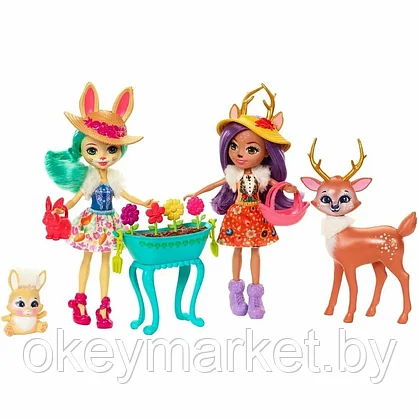 Игровой набор Mattel Enchantimals из двух кукол с любимыми зверюшками, фото 2