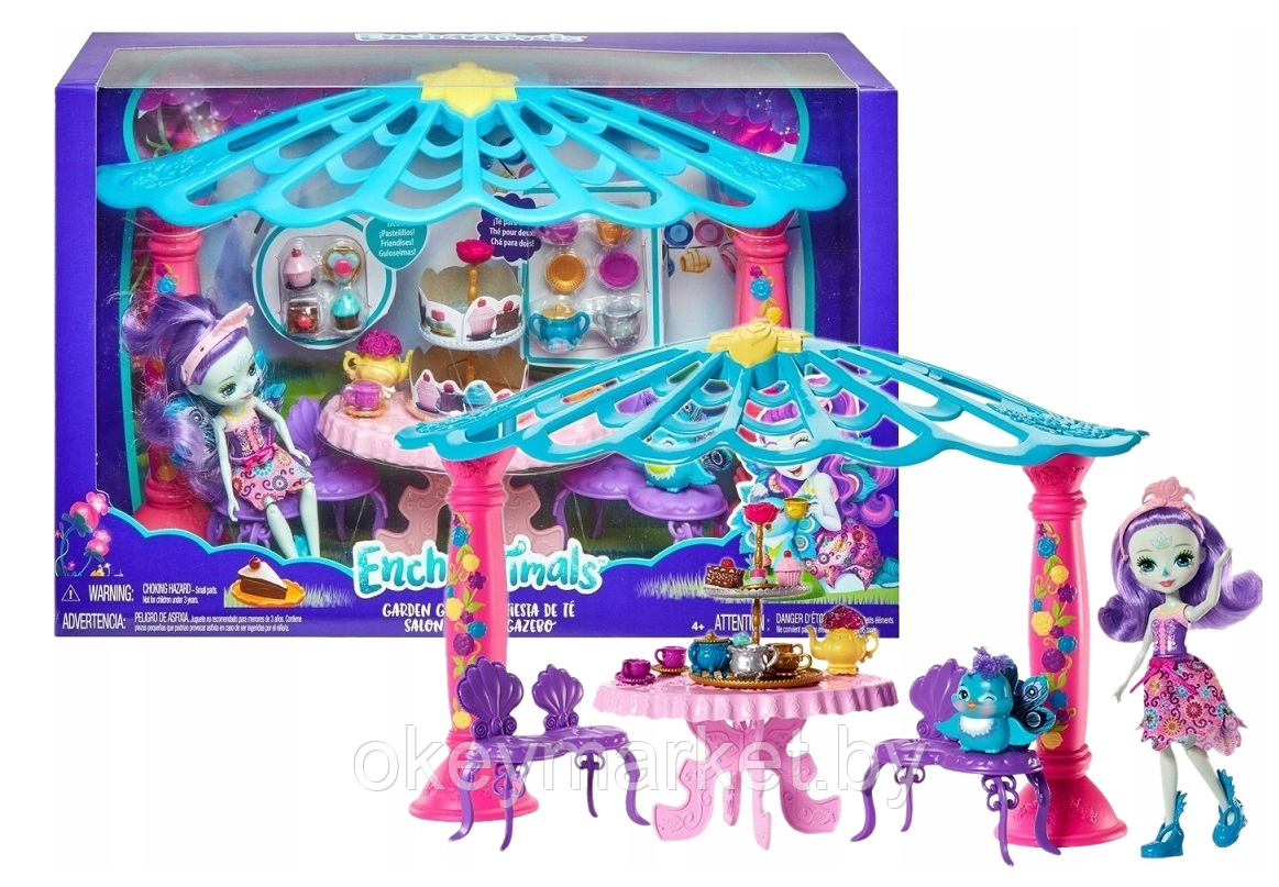 Игровой набор Mattel Enchantimals Чаепитие Пэттер Павлины и Флэпа FRH49, фото 2