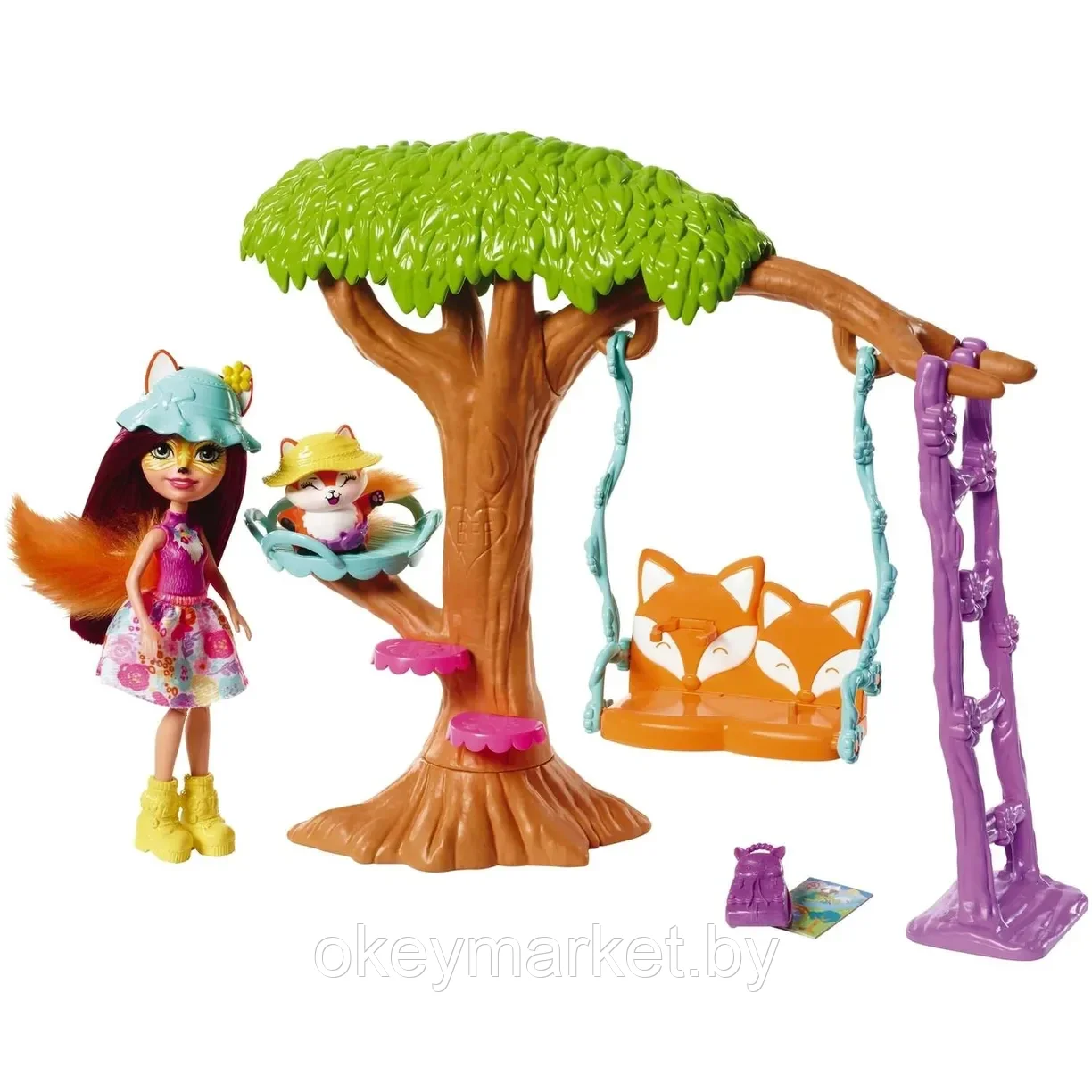 Игровой набор Mattel Enchantimals Кукла со зверюшкой Лиса Фелисити FRH45