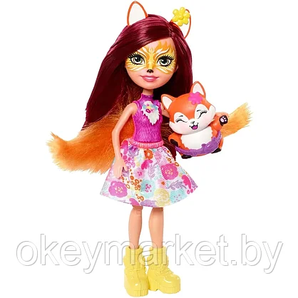 Игровой набор Mattel Enchantimals Кукла со зверюшкой Лиса Фелисити FRH45, фото 2