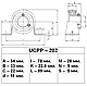 Корпусной подшипник UCPР202 (SBPP202), фото 2
