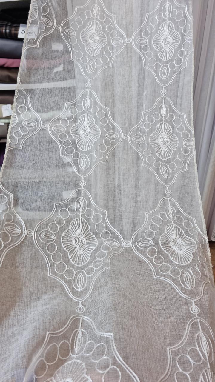 Тюль Лен Крем