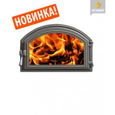Дверка ВЕЗУВИЙ каминная 222 (Бронза), фото 2