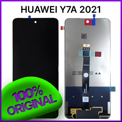 Экран Huawei Y7A 2021 Original 100% (DNN-LX9, PPA-LX1) c тачскрином, черный, фото 2