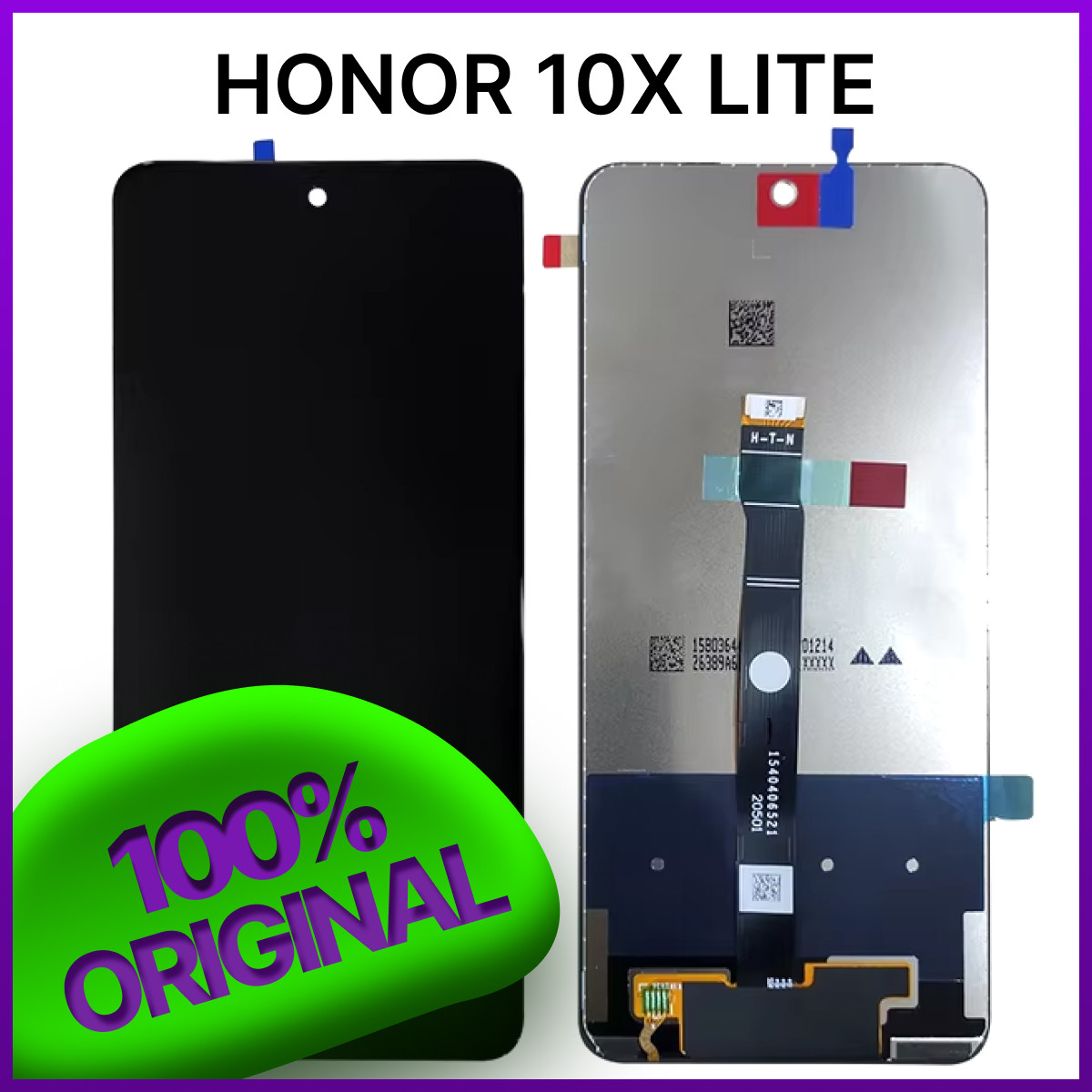 Экран Honor 10X Lite Original 100% (DNN-LX9, PPA-LX1) c тачскрином, черный