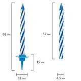 Набор свечей для торта ЗОЛОТАЯ СКАЗКА в блистере 154 шт, фото 5