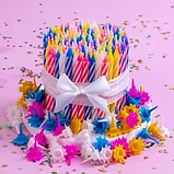 Набор свечей для торта ЗОЛОТАЯ СКАЗКА в блистере 154 шт, фото 6