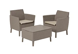 Комплект мебели Salemo Balcony Set, коричневый