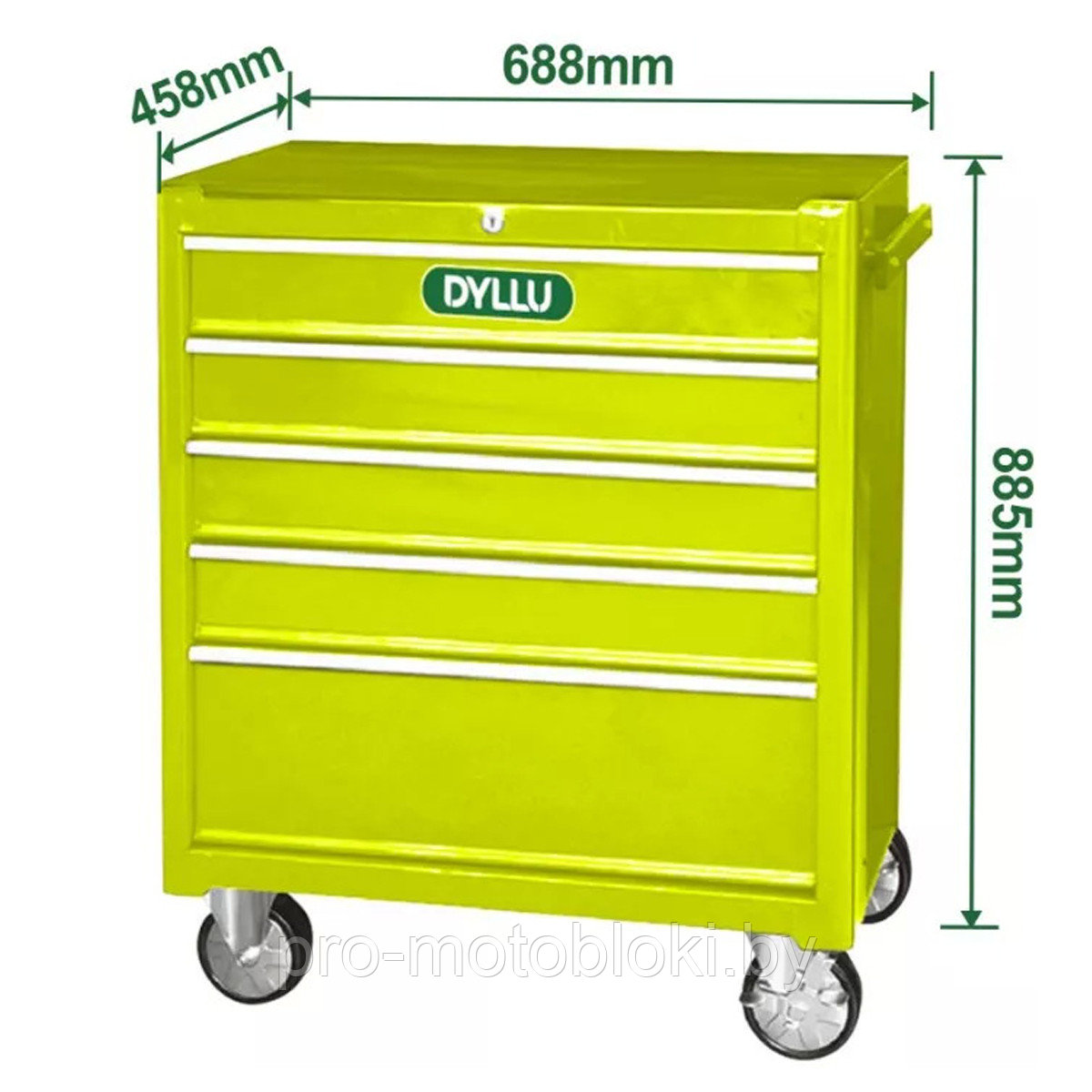 Тележка инструментальная 688x458x735мм DYLLU DTCS2A05