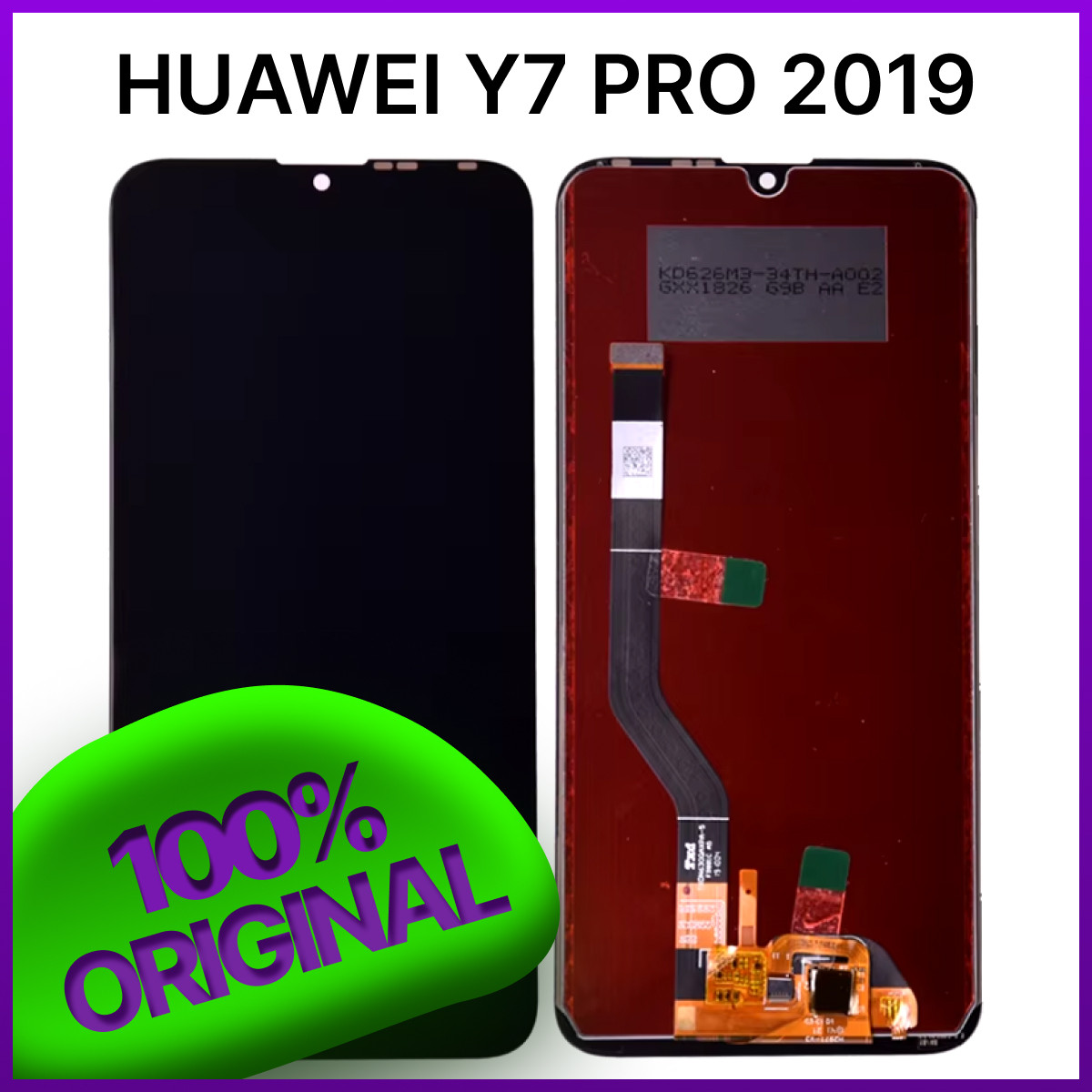 Экран Huawei Y7 Pro 2019 original  100% (DUB-LX2) с тачскрином, черный