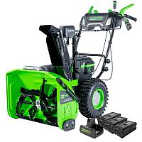 Снегоуборщик аккумуляторный самоходный GreenWorks GD82ST56 82В (в комплекте c 3 АКБ 5Ач и двойным ЗУ