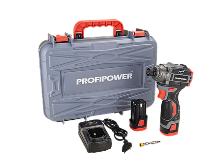 Шуруповерт ударный (винтоверт) бесщеточный ProfiPower BL-162 (16 В, 160 Нм, 2 АКБ 2 А/ч, кейс) E0211, фото 2
