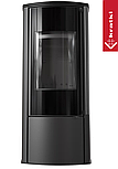 Cnальная печь высокая Kratki AB ENYO R 5,5 кВт Ø 100/150 черная обшивка Thermotec, фото 2