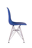 Стул Eames синий с металлическими ножками, фото 3