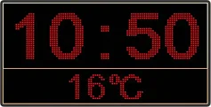 Светодиодные табло "Электронные Часы" 6
