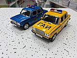 Коллекционная машинка металлическая ГАИ,Жигули ВАЗ 2107.масштабная модель 1:24, фото 2