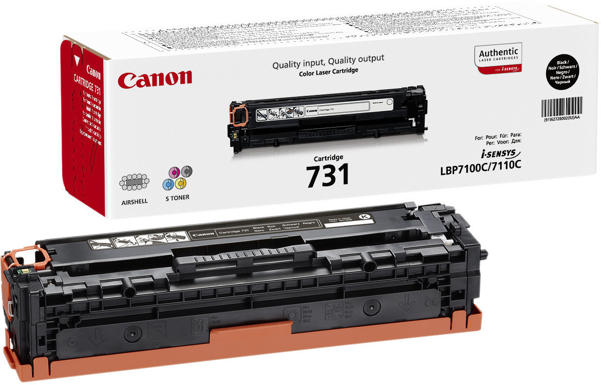 Картридж 731Bk/ 6272B002 (для Canon i-SENSYS LBP7100/ LBP7110/ MF623/ MF628/ MF8230/ MF8280) чёрный